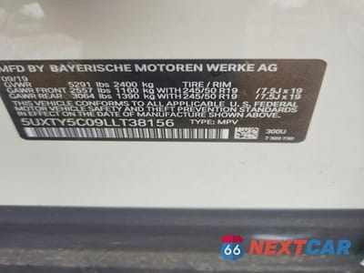 Zdjęcie 12 z 12 samochodu: 2020 BMW X3 XDRIVE30I VIN:5UXTY5C09LLT38156 - miniatura