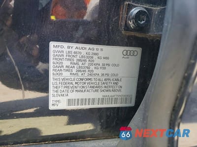 Zdjęcie 13 z 13 samochodu: 2017 AUDI Q7 PREMIUM PLUS VIN:WA1LAAF7XHD003023 - miniatura