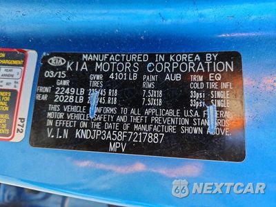 Zdjęcie 13 z 13 samochodu: 2015 KIA SOUL + VIN:KNDJP3A58F7217887 - miniatura