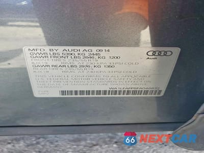 Zdjęcie 13 z 13 samochodu: 2015 AUDI Q5 PREMIUM PLUS VIN:WA1LFAFP5FA046832 - miniatura