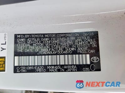 Zdjęcie 13 z 13 samochodu: 2023 TOYOTA PRIUS LIMITED VIN:JTDADABU6P3004870 - miniatura