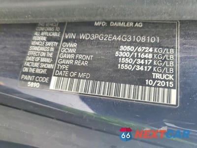 Zdjęcie 13 z 13 samochodu: 2016 MERCEDES-BENZ METRIS VIN:WD3PG2EA4G3108101 - miniatura
