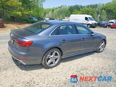 Trzecie zdjęcie samochodu z tyłu: 2018 AUDI S4 PRESTIGE VIN:WAUC4AF44JA001386 - miniatura