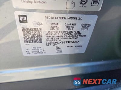 Zdjęcie 13 z 13 samochodu: 2026 CHEVROLET TRAVERSE LT VIN:1GNEVGKS8TJ288497 - miniatura