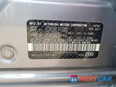 Zdjęcie 13 z 13 samochodu: 2017 MITSUBISHI OUTLANDER ES VIN:JA4AZ2A31HZ051720 - miniatura