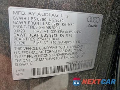Zdjęcie 13 z 13 samochodu: 2013 AUDI Q7 PREMIUM PLUS VIN:WA1LGAFE5DD008492 - miniatura