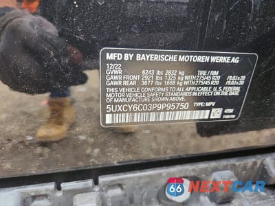 Zdjęcie 13 z 13 samochodu: 2023 BMW X6 XDRIVE40I VIN:5UXCY6C03P9P95750 - miniatura