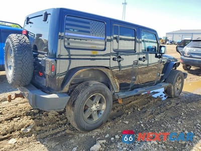Trzecie zdjęcie samochodu z tyłu: 2011 JEEP WRANGLER UNLIMITED SPORT VIN:1J4BA3H15BL623680 - miniatura