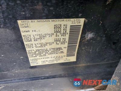 Zdjęcie 12 z 12 samochodu: 2017 NISSAN TITAN XD PLATINUM RESERVE VIN:1N6BA1F45HN522219 - miniatura