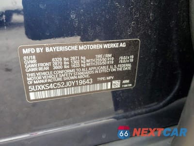 Zdjęcie 13 z 13 samochodu: 2018 BMW X5 XDRIVE35D VIN:5UXKS4C52J0Y19643 - miniatura