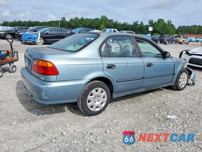 Trzecie zdjęcie samochodu z tyłu: 1999 HONDA CIVIC LX VIN:1HGEJ6678XL020579 - miniatura