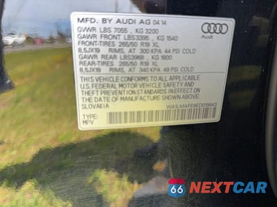 Zdjęcie 10 z 10 samochodu: 2014 AUDI Q7 PREMIUM PLUS VIN:WA1LMAFE9ED019943 - miniatura