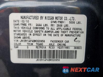 Zdjęcie 12 z 12 samochodu: 2011 INFINITI M37 BASE VIN:JN1BY1AP4BM320956 - miniatura
