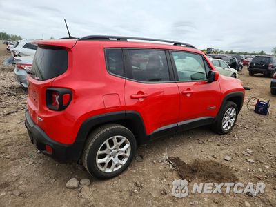 Trzecie zdjęcie samochodu z tyłu: 2018 JEEP RENEGADE LATITUDE VIN:ZACCJBBB8JPG77278 - miniatura