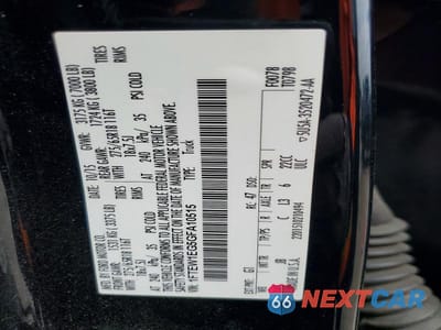Zdjęcie 12 z 12 samochodu: 2016 FORD F150 SUPERCREW VIN:1FTEW1EG5GFA10515 - miniatura