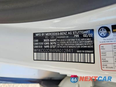 Zdjęcie 12 z 12 samochodu: 2022 MERCEDES-BENZ EQS SEDAN 450+ VIN:W1KCG2DB6NA012841 - miniatura