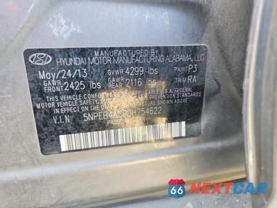 Zdjęcie 12 z 12 samochodu: 2013 HYUNDAI SONATA GLS VIN:5NPEB4AC9DH754622 - miniatura