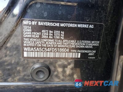Zdjęcie 12 z 12 samochodu: 2015 BMW 528 I VIN:WBA5A5C54FD518604 - miniatura