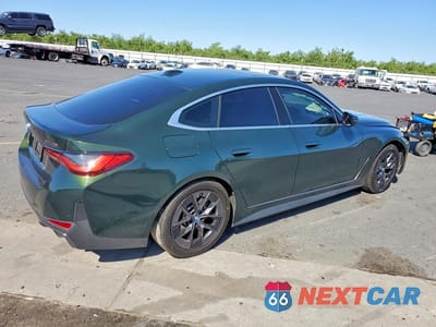 Trzecie zdjęcie samochodu z tyłu: 2024 BMW I4 EDRIVE 35 VIN:WBY43AW08RFR99126 - miniatura