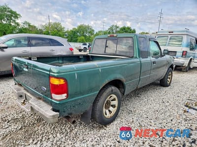 Trzecie zdjęcie samochodu z tyłu: 1999 FORD RANGER SUPER CAB VIN:1FTYR14V2XPB54747 - miniatura