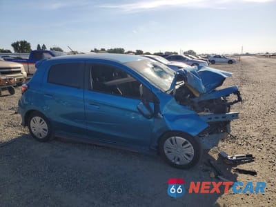 Czwarte zdjęcie samochodu z boku: 2021 MITSUBISHI MIRAGE ES VIN:ML32AUHJ8MH001420 - miniatura