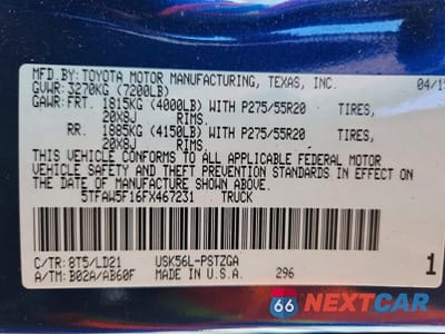 Zdjęcie 12 z 12 samochodu: 2015 TOYOTA TUNDRA 1794 EDITION VIN:5TFAW5F16FX467231 - miniatura