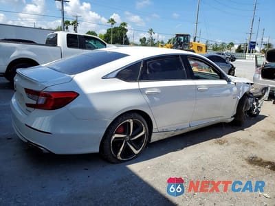 Trzecie zdjęcie samochodu z tyłu: 2020 HONDA ACCORD SPORT VIN:1HGCV1F38LA126418 - miniatura