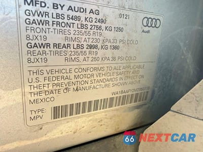 Zdjęcie 10 z 10 samochodu: 2021 AUDI Q5 PREMIUM PLUS VIN:WA1BAAFY2M2050718 - miniatura