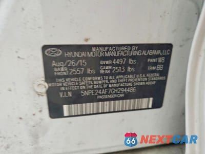 Zdjęcie 12 z 12 samochodu: 2016 HYUNDAI SONATA SE VIN:5NPE24AF7GH294486 - miniatura