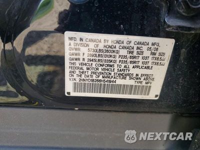 Zdjęcie 13 z 13 samochodu: 2006 ACURA MDX VIN:2HNYD18266H541944 - miniatura