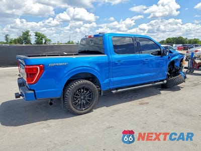 Trzecie zdjęcie samochodu z tyłu: 2021 FORD F150 SUPERCREW VIN:1FTEW1CP9MFA56959 - miniatura