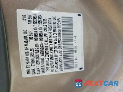 Zdjęcie 14 z 14 samochodu: 2005 HONDA ODYSSEY TOURING VIN:5FNRL38825B078458 - miniatura