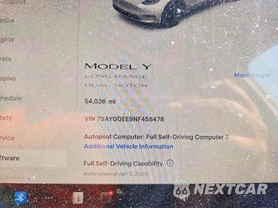 Zdjęcie 9 z 13 samochodu: 2022 TESLA MODEL Y VIN:7SAYGDEE9NF458478 - miniatura