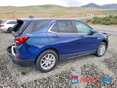 Trzecie zdjęcie samochodu z tyłu: 2023 CHEVROLET EQUINOX LT VIN:3GNAXUEG6PL192560 - miniatura