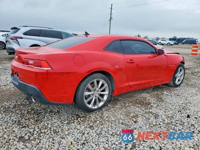 Trzecie zdjęcie samochodu z tyłu: 2014 CHEVROLET CAMARO LS VIN:2G1FA1E34E9323506 - miniatura