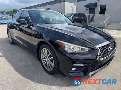 Czwarte zdjęcie samochodu z boku: 2021 INFINITI Q50 PURE VIN:JN1EV7AP1MM701174 - miniatura