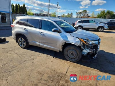 Czwarte zdjęcie samochodu z boku: 2015 TOYOTA HIGHLANDER LIMITED VIN:5TDDKRFH7FS072168 - miniatura
