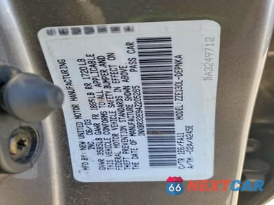 Zdjęcie 13 z 13 samochodu: 2004 TOYOTA COROLLA LE VIN:1NXBR32E94Z205285 - miniatura