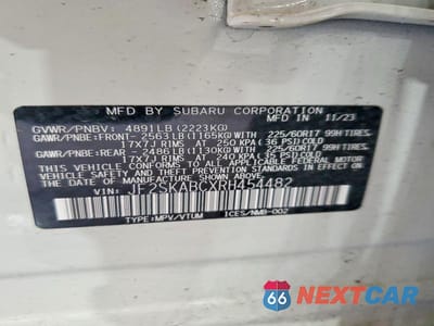 Zdjęcie 13 z 13 samochodu: 2024 SUBARU FORESTER VIN:JF2SKABCXRH454482 - miniatura