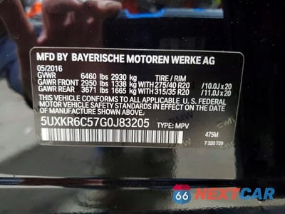 Zdjęcie 13 z 13 samochodu: 2016 BMW X5 XDRIVE50I VIN:5UXKR6C57G0J83205 - miniatura