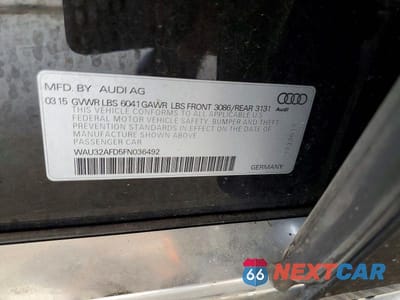 Zdjęcie 12 z 12 samochodu: 2015 AUDI A8 L QUATTRO VIN:WAU32AFD5FN036492 - miniatura