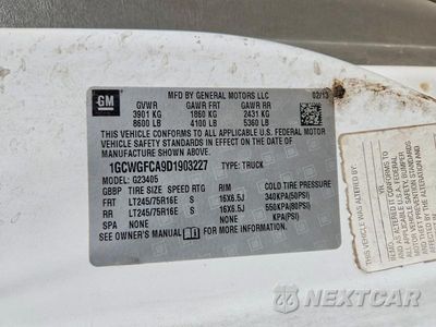 Zdjęcie 13 z 13 samochodu: 2013 CHEVROLET EXPRESS G2500 VIN:1GCWGFCA9D1903227 - miniatura