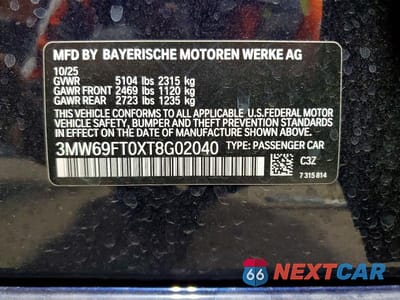 Zdjęcie 13 z 13 samochodu: 2026 BMW M340XI VIN:3MW69FT0XT8G02040 - miniatura