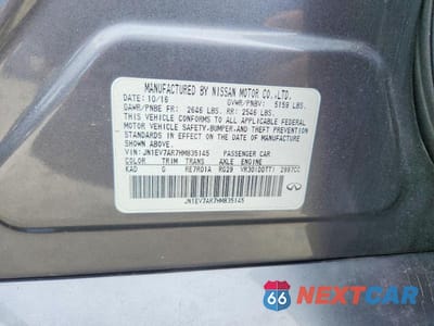 Zdjęcie 12 z 12 samochodu: 2017 INFINITI Q50 3.0T PREMIUM VIN:JN1EV7AR7HM835145 - miniatura