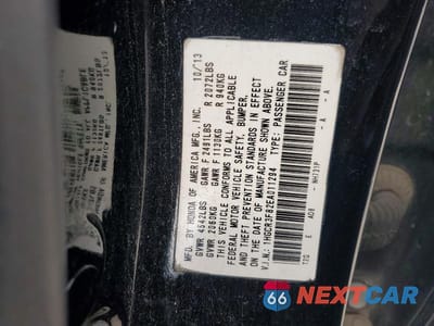 Zdjęcie 13 z 13 samochodu: 2014 HONDA ACCORD EXL VIN:1HGCR3F82EA011294 - miniatura