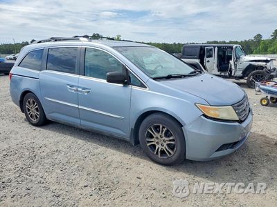 Czwarte zdjęcie samochodu z boku: 2011 HONDA ODYSSEY EXL VIN:5FNRL5H67BB021100 - miniatura