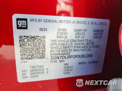 Zdjęcie 13 z 13 samochodu: 2024 CHEVROLET EQUINOX 2LT VIN:3GN7DLRP2RS261356 - miniatura