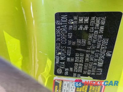 Zdjęcie 12 z 12 samochodu: 2016 KIA SOUL + VIN:KNDJP3A5XG7870951 - miniatura