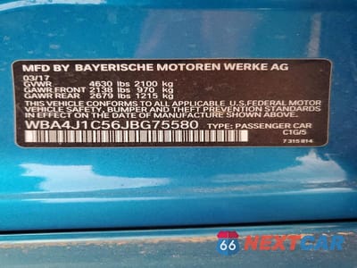 Zdjęcie 12 z 12 samochodu: 2018 BMW 430I GRAN COUPE VIN:WBA4J1C56JBG75580 - miniatura