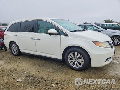 Czwarte zdjęcie samochodu z boku: 2015 HONDA ODYSSEY EX VIN:5FNRL5H40FB068778 - miniatura